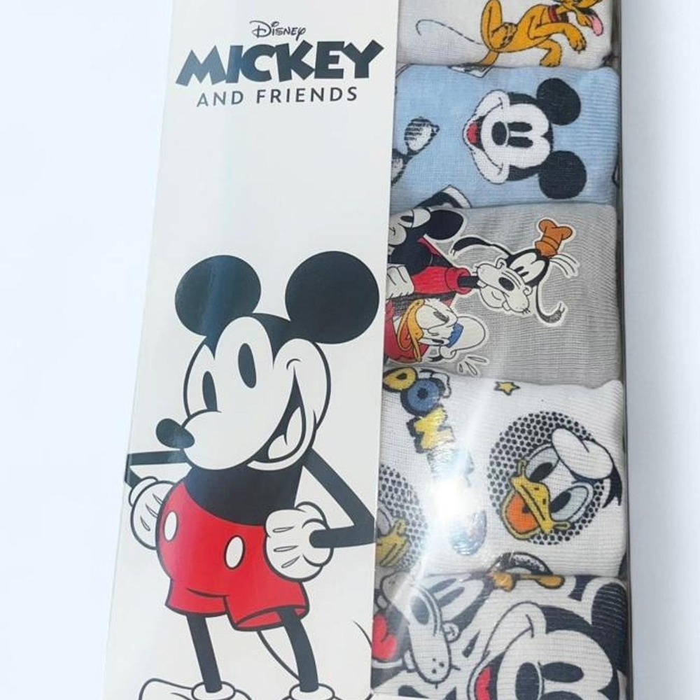 Disney Mickey Mouse and Friends 5 pack underwear Size 8